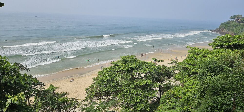 Varkala cliff beach